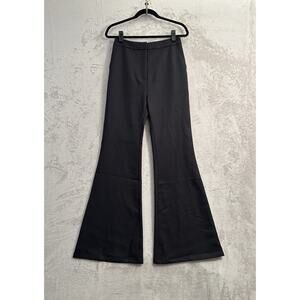 Nasty Gal High Waisted Flared Black Pants Size 6 Office Business Casual Preppy
